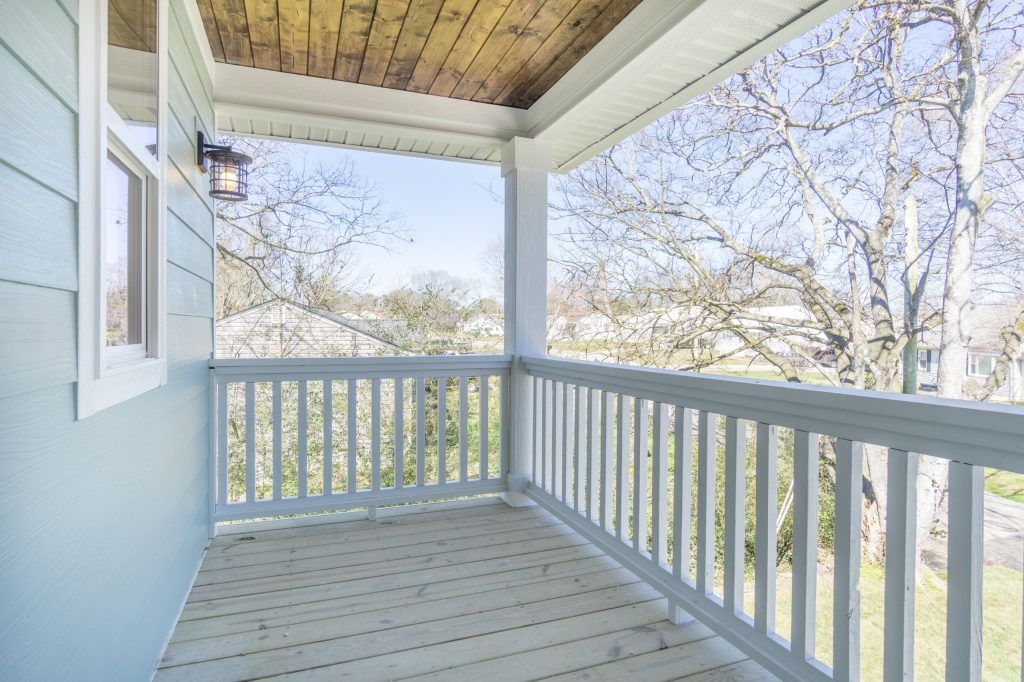 Small country front porch photo in Other with a roof extension by EPG Homes, LLC | Outdoor Photos | Porch | Landscaping | Landscape Design | Outdoor Living Space | Porch Design Ideas | Outdoor Living Space Ideas | Backyard Design