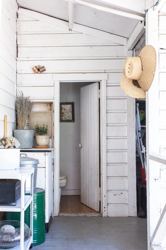Small mountain style back porch photo in Sacramento with a roof extension by Gold Dust Collective | Outdoor Photos | Porch | Landscaping | Landscape Design | Outdoor Living Space | Porch Design Ideas | Outdoor Living Space Ideas | Backyard Design