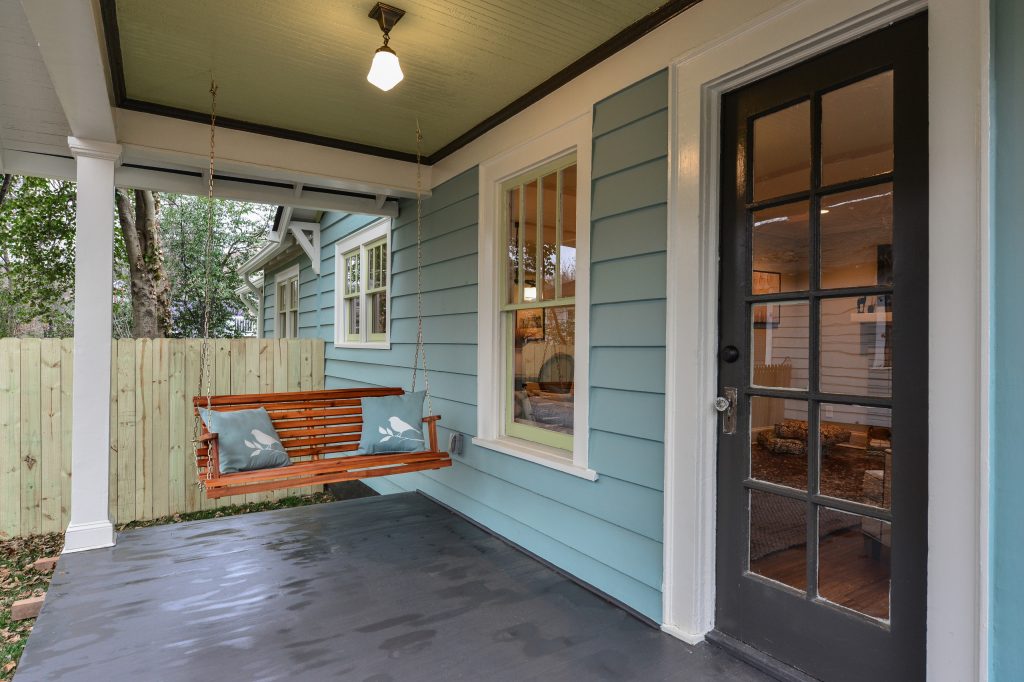 South side porch after renovation