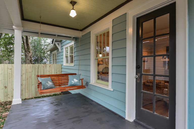 South side porch after renovation