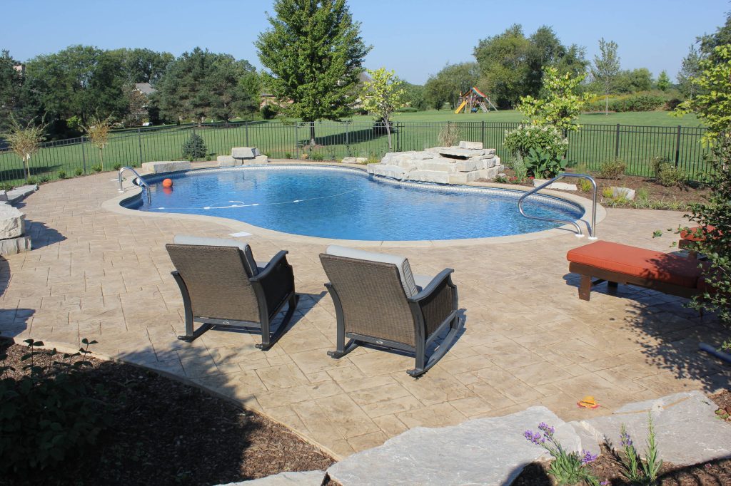 Stamped Concrete Pool Deck