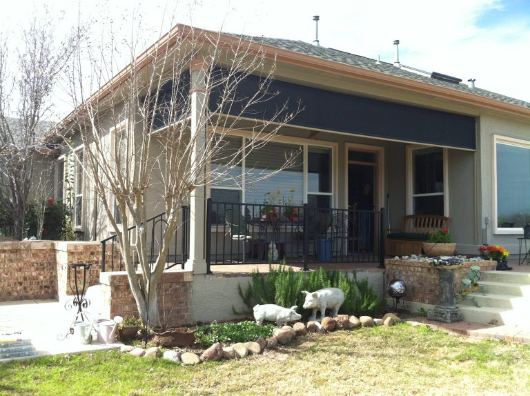 Sunesta® Sunroll Motorized Retractable Sun and Privacy Screen, Sun City, Georgetown, TX