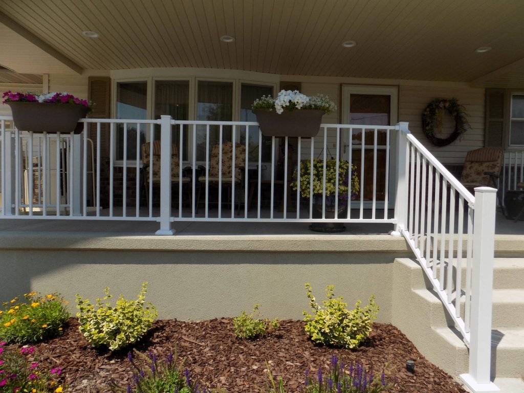 Tamko Heritage shingles LP Diamond Kote siding Rollex soffit and fascia Fortress aluminum railing HB&G column wraps