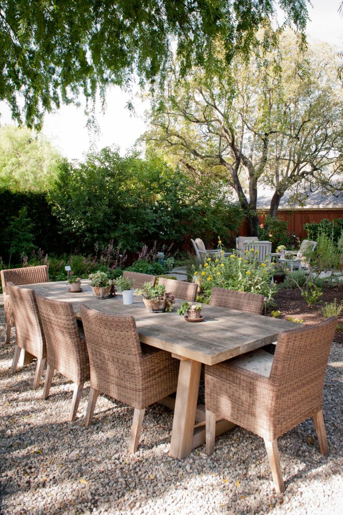 The series of outdoor rooms welcomes use of the entire garden and entices exploration.