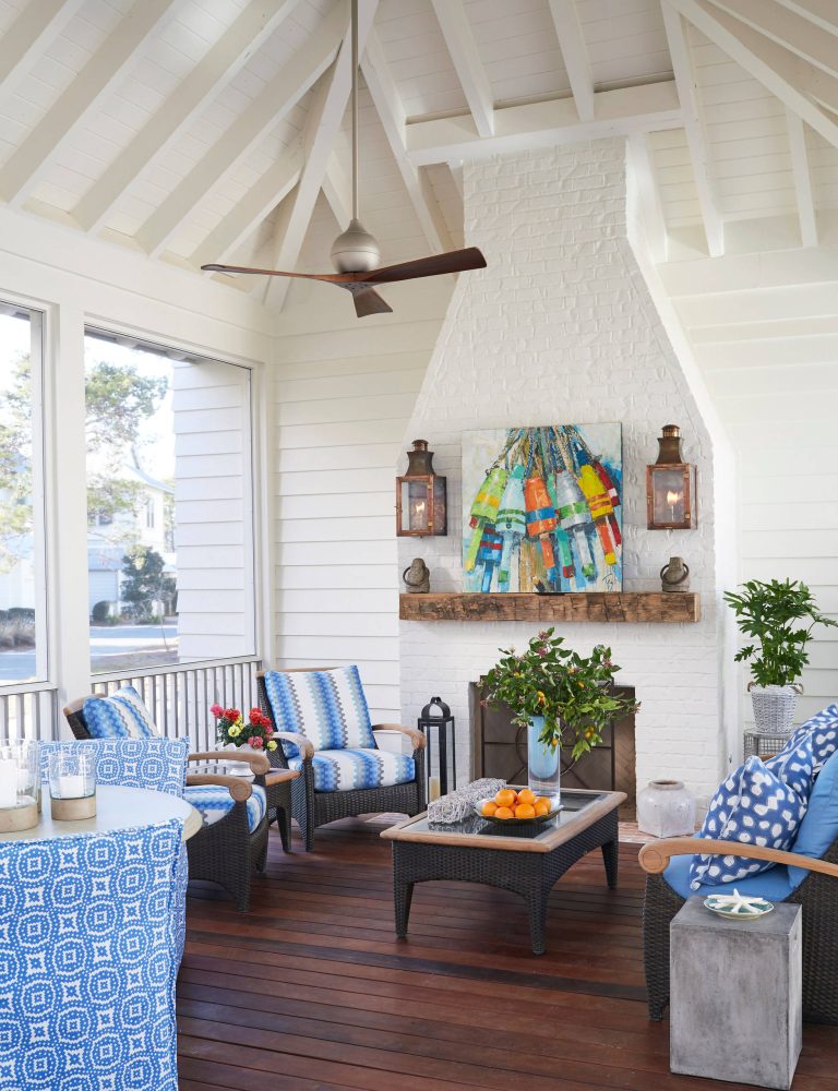 This is an example of a coastal porch design in Atlanta. by T.S. Adams Studio, Architects | Outdoor Photos | Porch | Landscaping | Landscape Design | Outdoor Living Space | Porch Design Ideas | Outdoor Living Space Ideas | Backyard Design