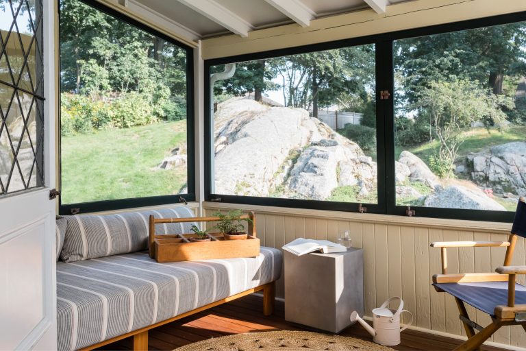 This is an example of a coastal porch design in Boston. by Cape Cod Home Improvements | Outdoor Photos | Porch | Landscaping | Landscape Design | Outdoor Living Space | Porch Design Ideas | Outdoor Living Space Ideas | Backyard Design