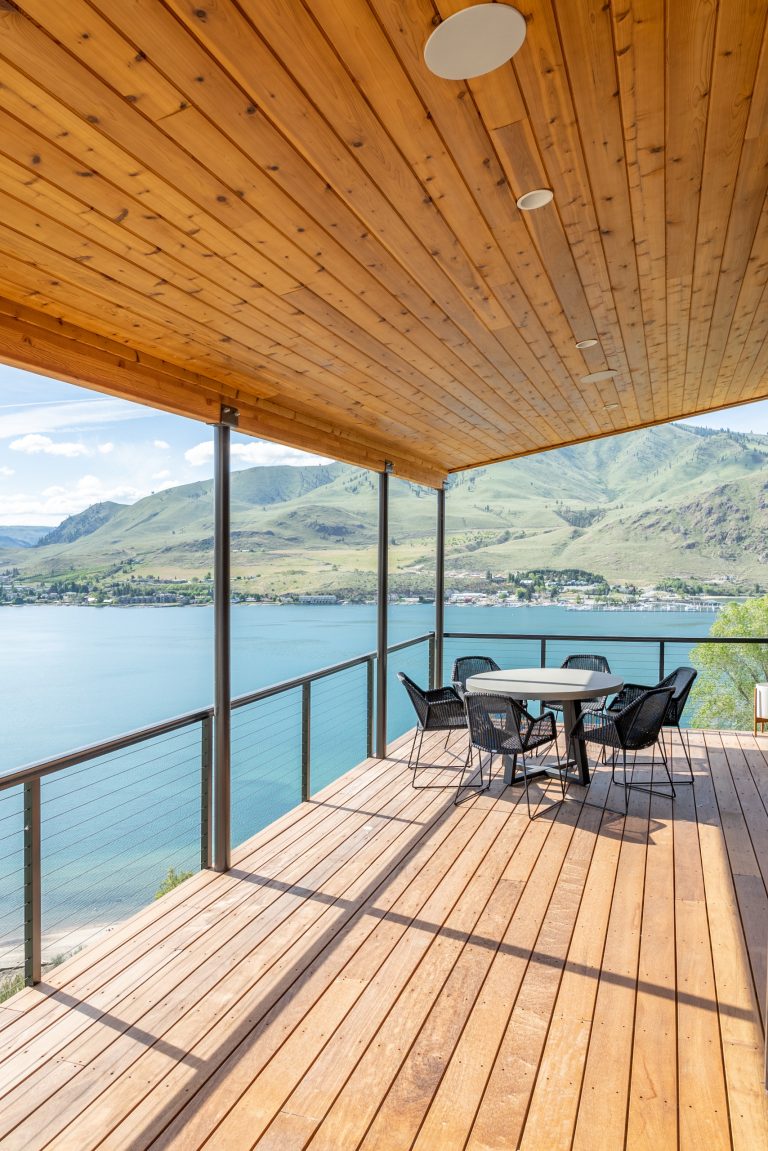 This is an example of a coastal porch design in Seattle. by Deep Water Electronics | Outdoor Photos | Porch | Landscaping | Landscape Design | Outdoor Living Space | Porch Design Ideas | Outdoor Living Space Ideas | Backyard Design