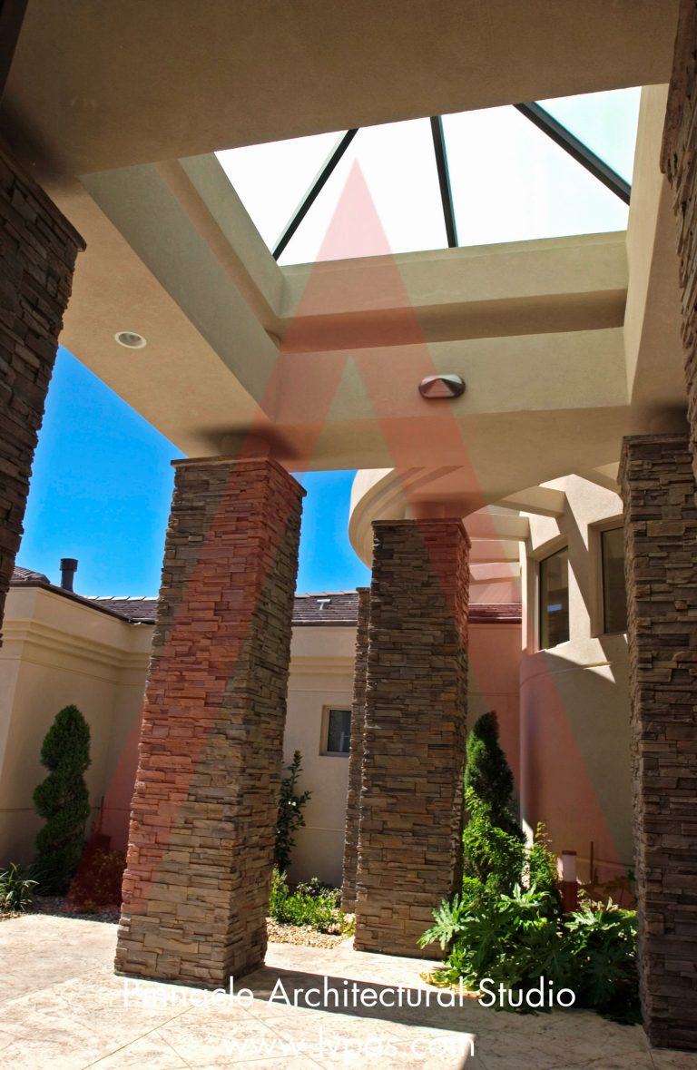 This is an example of a contemporary porch design in Las Vegas. by Intuitive Solutions Home Staging | Outdoor Photos | Porch | Landscaping | Landscape Design | Outdoor Living Space | Porch Design Ideas | Outdoor Living Space Ideas | Backyard Design