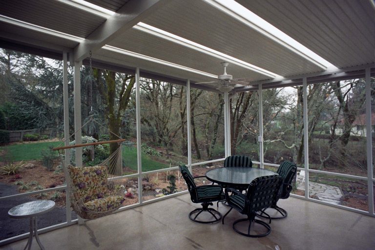 This is an example of a contemporary porch design in San Francisco. by McGuire Furniture Company | Outdoor Photos | Porch | Landscaping | Landscape Design | Outdoor Living Space | Porch Design Ideas | Outdoor Living Space Ideas | Backyard Design