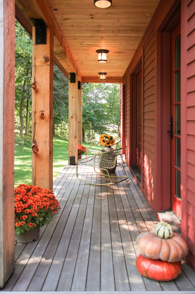 This is an example of a cottage porch design in Boston with decking and a roof extension. by North River Builders Inc | Outdoor Photos | Porch | Landscaping | Landscape Design | Outdoor Living Space | Porch Design Ideas | Outdoor Living Space Ideas | Backyard Design