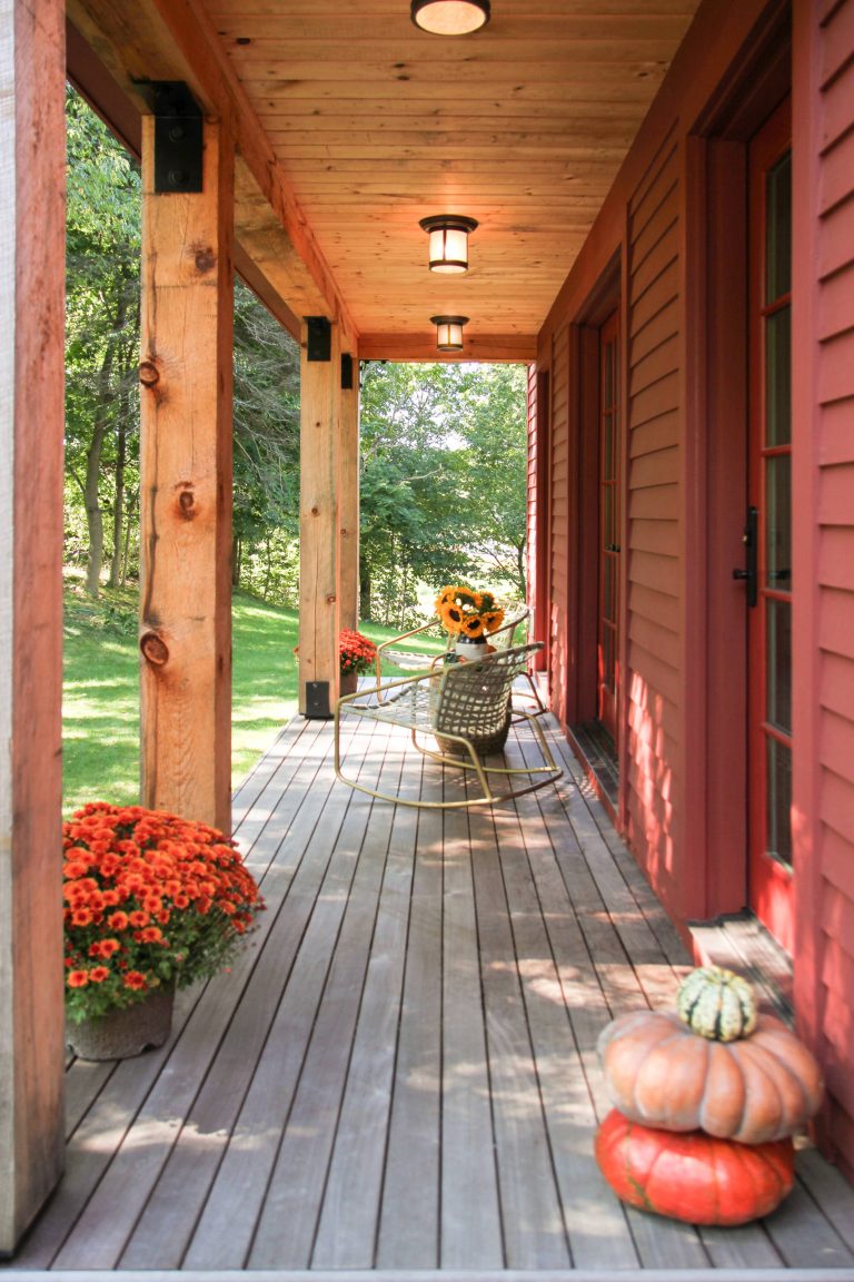 This is an example of a cottage porch design in Boston with decking and a roof extension. by North River Builders Inc | Outdoor Photos | Porch | Landscaping | Landscape Design | Outdoor Living Space | Porch Design Ideas | Outdoor Living Space Ideas | Backyard Design