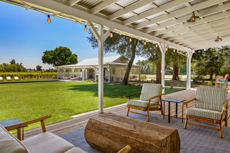 This is an example of a country back porch design in San Francisco with decking and a roof extension. by Liftec Media | Outdoor Photos | Porch | Landscaping | Landscape Design | Outdoor Living Space | Porch Design Ideas | Outdoor Living Space Ideas | Backyard Design