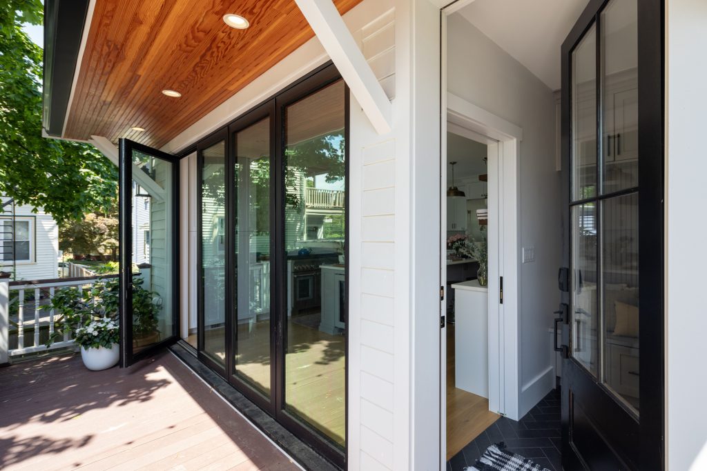 This is an example of a farmhouse porch design in Boston. by Fresh Start Contracting Company | Outdoor Photos | Porch | Landscaping | Landscape Design | Outdoor Living Space | Porch Design Ideas | Outdoor Living Space Ideas | Backyard Design