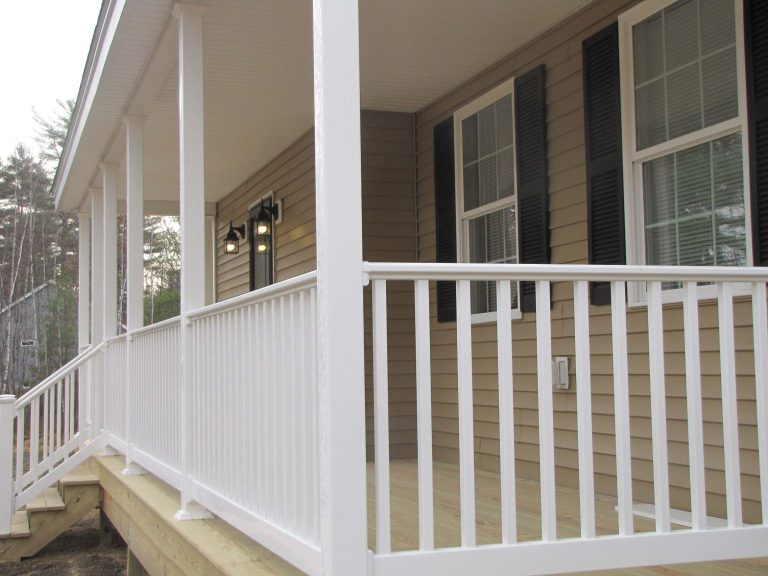 This is an example of a farmhouse porch design in Manchester. by Jambco Construction | Outdoor Photos | Porch | Landscaping | Landscape Design | Outdoor Living Space | Porch Design Ideas | Outdoor Living Space Ideas | Backyard Design