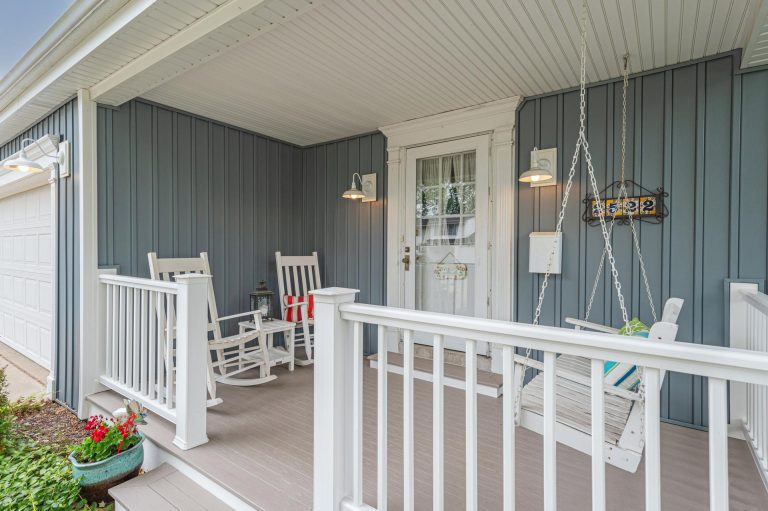 This is an example of a front porch design in Chicago. by OnDeck | Outdoor Photos | Porch | Landscaping | Landscape Design | Outdoor Living Space | Porch Design Ideas | Outdoor Living Space Ideas | Backyard Design