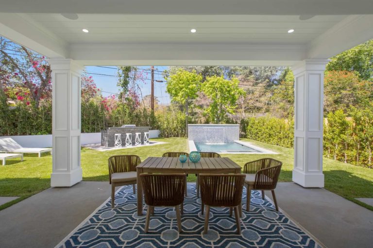 This is an example of a large porch design in Other with decking and a roof extension. by feoktistov_architect | Outdoor Photos | Porch | Landscaping | Landscape Design | Outdoor Living Space | Porch Design Ideas | Outdoor Living Space Ideas | Backyard Design