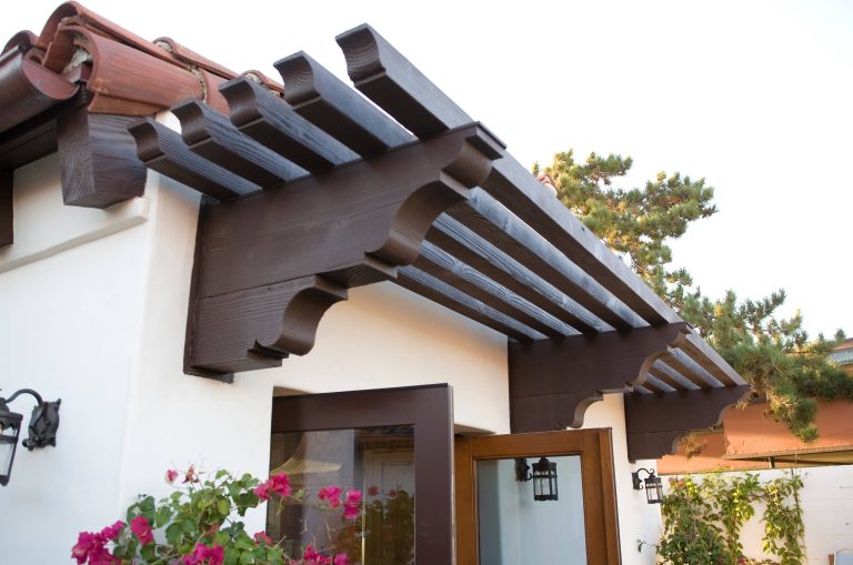 This is an example of a mediterranean porch design in Orange County. by James Glover Home, Inc. | Outdoor Photos | Porch | Landscaping | Landscape Design | Outdoor Living Space | Porch Design Ideas | Outdoor Living Space Ideas | Backyard Design