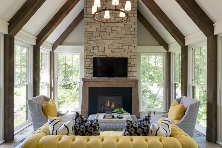 This is an example of a mid-sized coastal screened-in side porch design in Minneapolis with a roof extension. by City Homes, LLC | Outdoor Photos | Porch | Landscaping | Landscape Design | Outdoor Living Space | Porch Design Ideas | Outdoor Living Space Ideas | Backyard Design