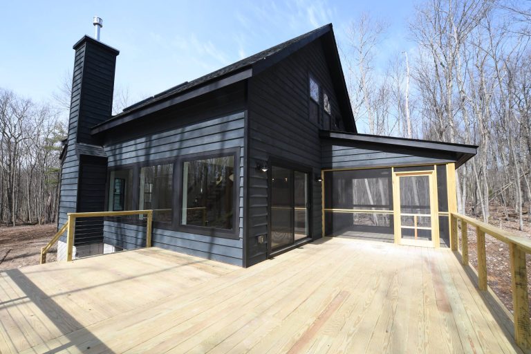 This is an example of a mid-sized farmhouse screened-in back porch design in New York with a roof extension. by Charles Petersheim, Builder | Outdoor Photos | Porch | Landscaping | Landscape Design | Outdoor Living Space | Porch Design Ideas | Outdoor Living Space Ideas | Backyard Design