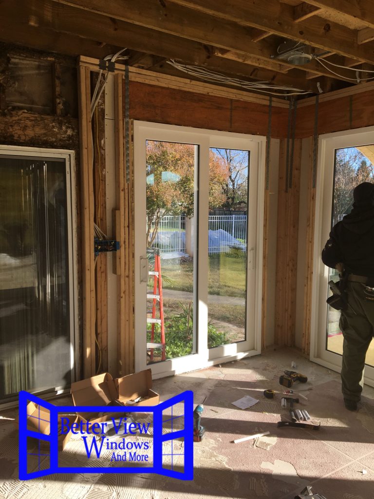 This is an example of a mid-sized screened-in and glass railing back porch design in Other. by Better View Windows and More, LLC | Outdoor Photos | Porch | Landscaping | Landscape Design | Outdoor Living Space | Porch Design Ideas | Outdoor Living Space Ideas | Backyard Design