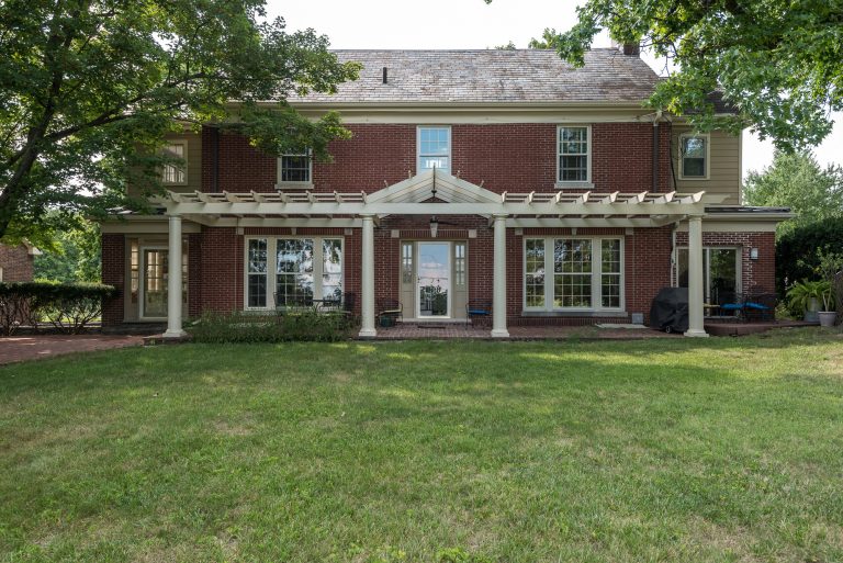 This is an example of a mid-sized traditional brick porch design in Other with a pergola. by Anderson & Rodgers Construction | Outdoor Photos | Porch | Landscaping | Landscape Design | Outdoor Living Space | Porch Design Ideas | Outdoor Living Space Ideas | Backyard Design