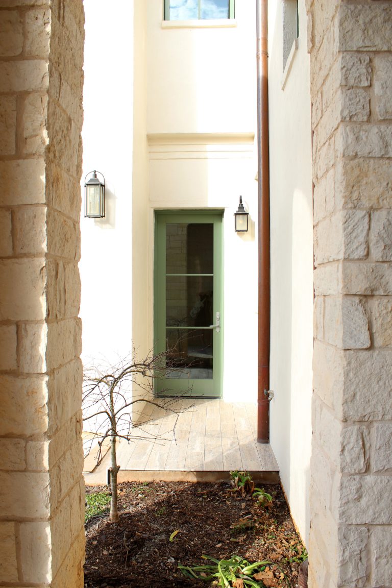 This is an example of a mid-sized traditional tile front porch design in Dallas with a roof extension. by The Good Guys | Outdoor Photos | Porch | Landscaping | Landscape Design | Outdoor Living Space | Porch Design Ideas | Outdoor Living Space Ideas | Backyard Design