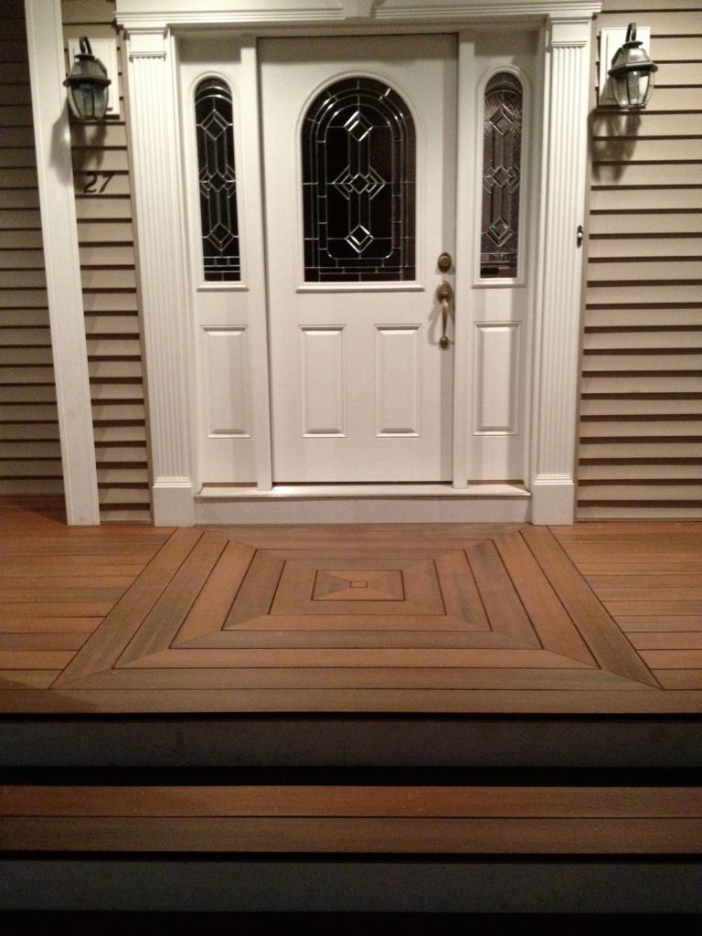 This is an example of a mid-sized transitional back porch design in Boston. by Lenzi Construction & Remodeling LLC | Outdoor Photos | Porch | Landscaping | Landscape Design | Outdoor Living Space | Porch Design Ideas | Outdoor Living Space Ideas | Backyard Design