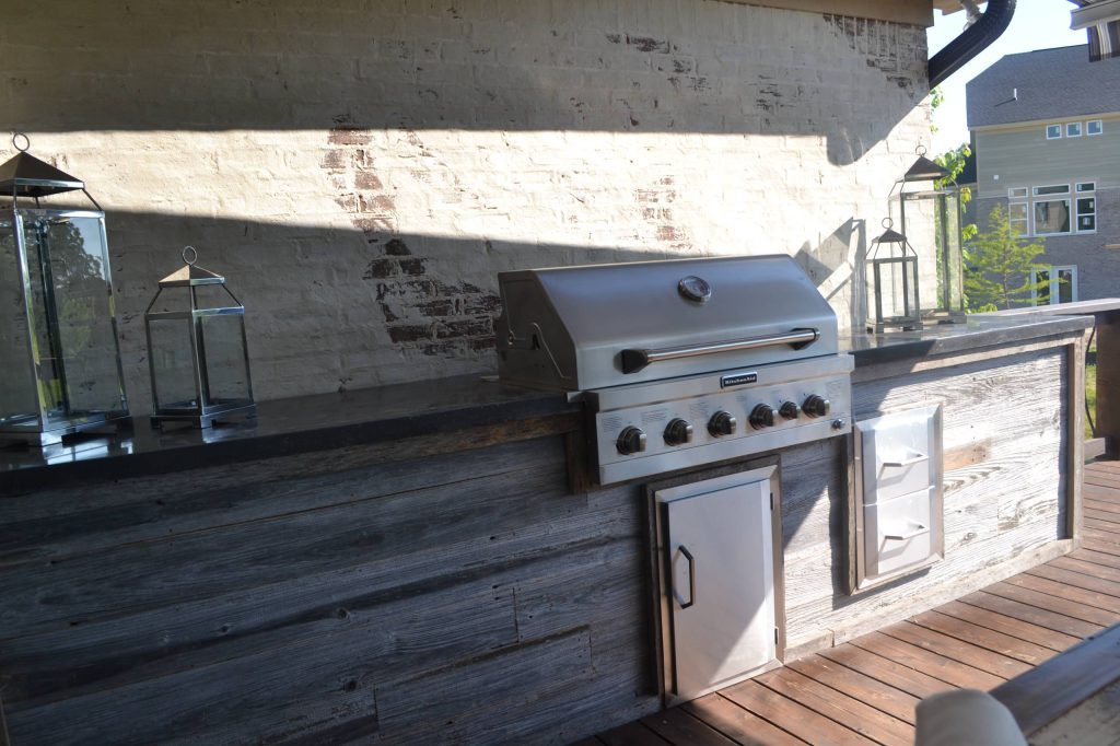 This is an example of a mid-sized transitional porch design in Indianapolis. by MAWR Design | Outdoor Photos | Porch | Landscaping | Landscape Design | Outdoor Living Space | Porch Design Ideas | Outdoor Living Space Ideas | Backyard Design