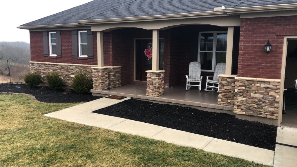 This is an example of a modern porch design in Cincinnati. by Signature Coatings | Outdoor Photos | Porch | Landscaping | Landscape Design | Outdoor Living Space | Porch Design Ideas | Outdoor Living Space Ideas | Backyard Design
