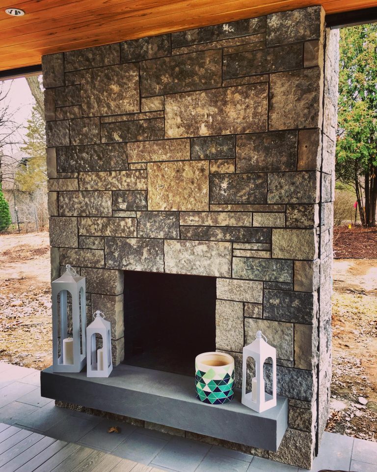 This is an example of a modern porch design in Minneapolis. by Sota Stone Masonry | Outdoor Photos | Porch | Landscaping | Landscape Design | Outdoor Living Space | Porch Design Ideas | Outdoor Living Space Ideas | Backyard Design