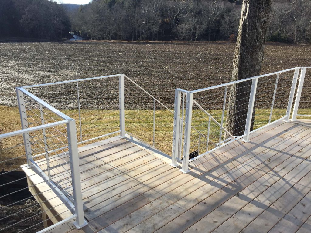 This is an example of a modern porch design in New York. by Slate Creek Forge | Outdoor Photos | Porch | Landscaping | Landscape Design | Outdoor Living Space | Porch Design Ideas | Outdoor Living Space Ideas | Backyard Design