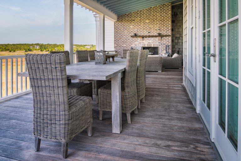 This is an example of a porch design in Charleston. by Cypress Homes and Design LLC | Outdoor Photos | Porch | Landscaping | Landscape Design | Outdoor Living Space | Porch Design Ideas | Outdoor Living Space Ideas | Backyard Design