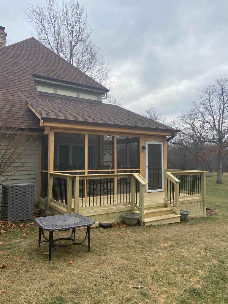 This is an example of a porch design in Chicago. by rktectureinc | Outdoor Photos | Porch | Landscaping | Landscape Design | Outdoor Living Space | Porch Design Ideas | Outdoor Living Space Ideas | Backyard Design