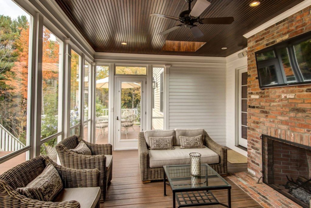 This is an example of a porch design in Cleveland. by Manorbrook Homes | Outdoor Photos | Porch | Landscaping | Landscape Design | Outdoor Living Space | Porch Design Ideas | Outdoor Living Space Ideas | Backyard Design