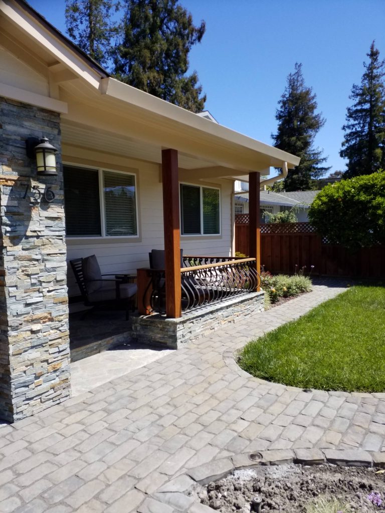 This is an example of a porch design in San Francisco. by A & E Arte Di Ferro Inc | Outdoor Photos | Porch | Landscaping | Landscape Design | Outdoor Living Space | Porch Design Ideas | Outdoor Living Space Ideas | Backyard Design