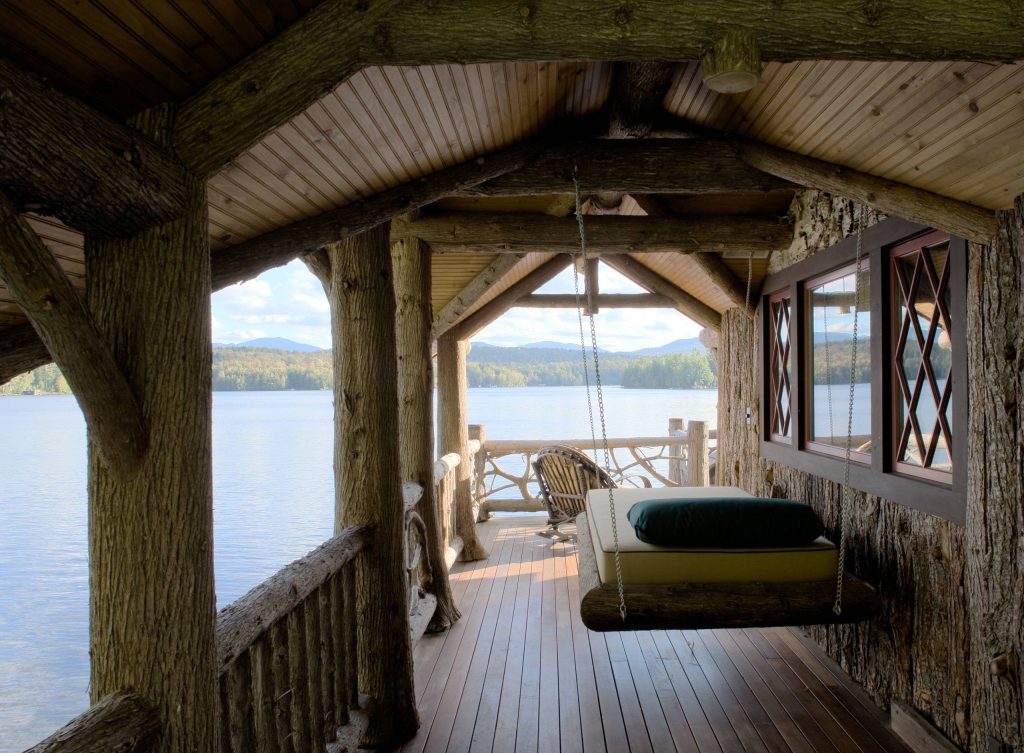 This is an example of a rustic porch design in Burlington. by Tobias Gabranski / Architecture / Vt | Outdoor Photos | Porch | Landscaping | Landscape Design | Outdoor Living Space | Porch Design Ideas | Outdoor Living Space Ideas | Backyard Design