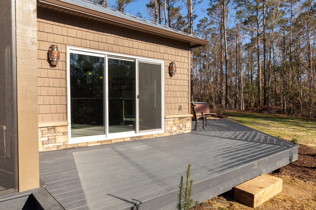 This is an example of a screened-in back porch design in Other with decking. by codhomeservices | Outdoor Photos | Porch | Landscaping | Landscape Design | Outdoor Living Space | Porch Design Ideas | Outdoor Living Space Ideas | Backyard Design