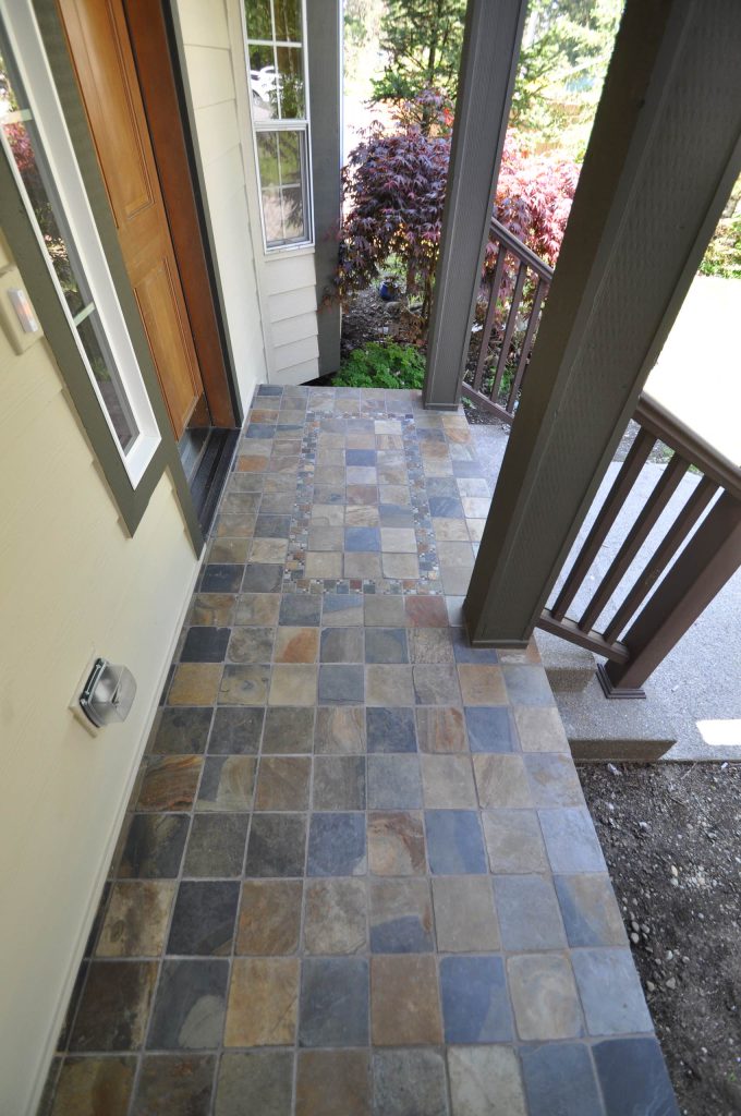 This is an example of a small craftsman concrete front porch design in Seattle. by American Dream Design Build | Outdoor Photos | Porch | Landscaping | Landscape Design | Outdoor Living Space | Porch Design Ideas | Outdoor Living Space Ideas | Backyard Design
