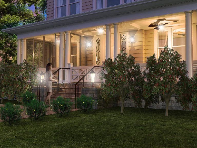 This is an example of a small traditional concrete paver front porch design in Bridgeport with a roof extension. by Richard Turlington Architects Inc | Outdoor Photos | Porch | Landscaping | Landscape Design | Outdoor Living Space | Porch Design Ideas | Outdoor Living Space Ideas | Backyard Design