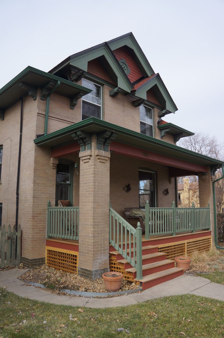 This is an example of a small victorian porch design in Denver with decking and a roof extension. by Prolithic Designs | Outdoor Photos | Porch | Landscaping | Landscape Design | Outdoor Living Space | Porch Design Ideas | Outdoor Living Space Ideas | Backyard Design