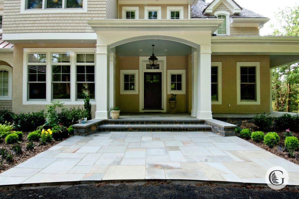 This is an example of a traditional front porch design in Philadelphia. by GreenRoots Landscaping | Outdoor Photos | Porch | Landscaping | Landscape Design | Outdoor Living Space | Porch Design Ideas | Outdoor Living Space Ideas | Backyard Design
