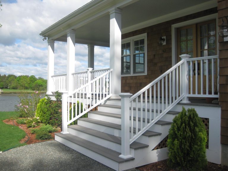 This is an example of a traditional porch design in Boston. by A. Champagne Builders | Outdoor Photos | Porch | Landscaping | Landscape Design | Outdoor Living Space | Porch Design Ideas | Outdoor Living Space Ideas | Backyard Design