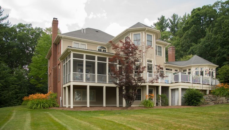 This is an example of a traditional porch design in Manchester. by Liberty Hill Construction | Outdoor Photos | Porch | Landscaping | Landscape Design | Outdoor Living Space | Porch Design Ideas | Outdoor Living Space Ideas | Backyard Design