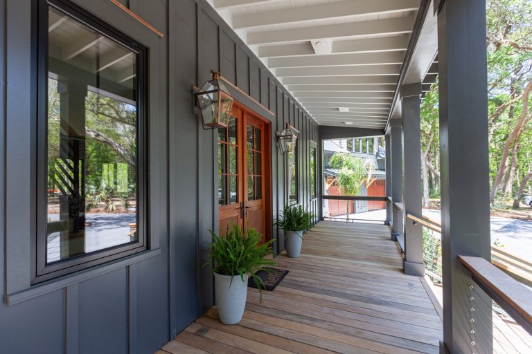 This is an example of a transitional porch design in Charleston. by John Wieland Homes and Neighborhoods | Outdoor Photos | Porch | Landscaping | Landscape Design | Outdoor Living Space | Porch Design Ideas | Outdoor Living Space Ideas | Backyard Design