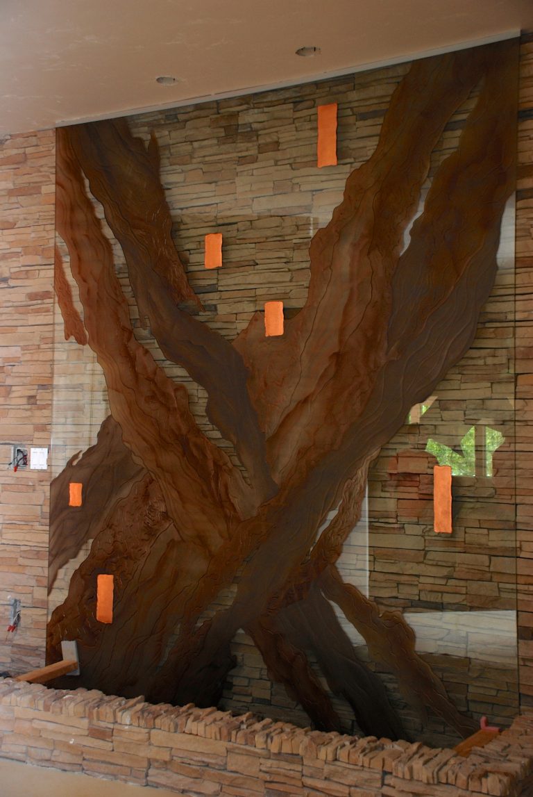 This is an example of a transitional porch design in Las Vegas. by Leslie Rankin - A Glassic Art Solution | Outdoor Photos | Porch | Landscaping | Landscape Design | Outdoor Living Space | Porch Design Ideas | Outdoor Living Space Ideas | Backyard Design