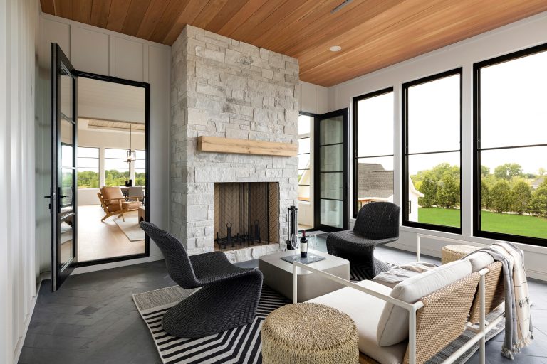 This is an example of a transitional porch design in Minneapolis. by REFINED LLC | Outdoor Photos | Porch | Landscaping | Landscape Design | Outdoor Living Space | Porch Design Ideas | Outdoor Living Space Ideas | Backyard Design