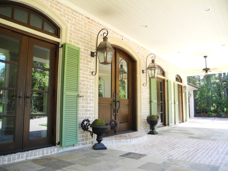 This is an example of a tropical porch design in Houston. by Charles Todd Helton Architect Dallas/Fort Worth | Outdoor Photos | Porch | Landscaping | Landscape Design | Outdoor Living Space | Porch Design Ideas | Outdoor Living Space Ideas | Backyard Design