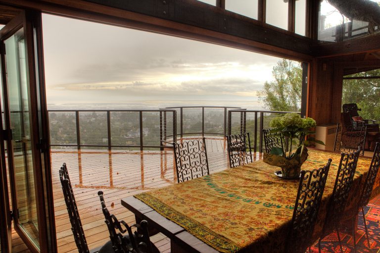 This is an example of an eclectic porch design in San Francisco. by Universal Developing | Outdoor Photos | Porch | Landscaping | Landscape Design | Outdoor Living Space | Porch Design Ideas | Outdoor Living Space Ideas | Backyard Design