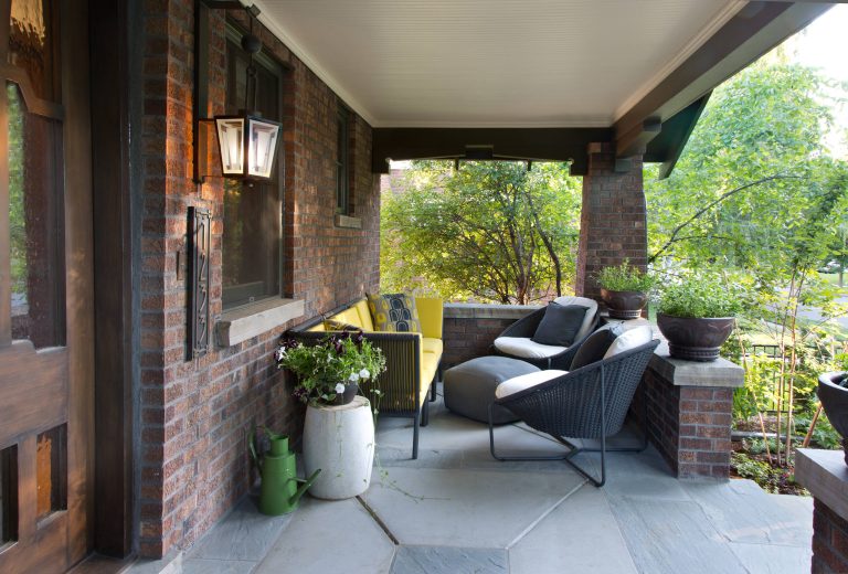 This porch is a great place to hang out in the evenings and enjoy the warm summer air.