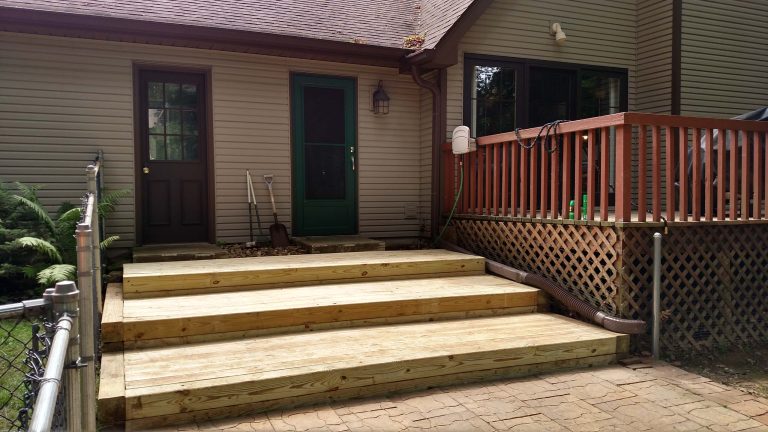 This was a collaboration project between J. Iddins Landscaping LLC (installation of 6 x 6 timber frame) and The Handy Helper (installation of surface deck material). by J. Iddins Landscaping LLC | Outdoor Photos | Porch | Landscaping | Landscape Design | Outdoor Living Space | Porch Design Ideas | Outdoor Living Space Ideas | Backyard Design